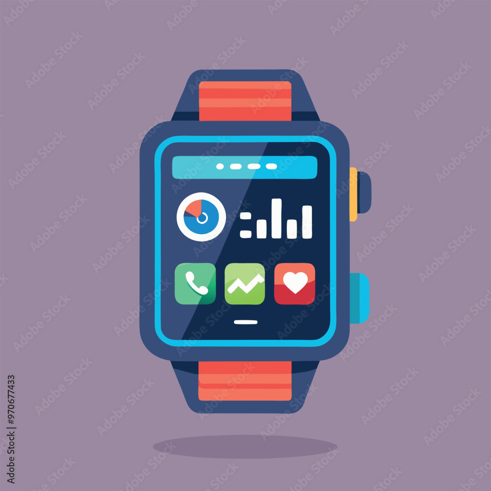 modern smartwatch with a customizable digital display modern smartwatch with a customizable digital display