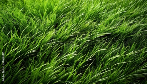 Green grass background. Generated image