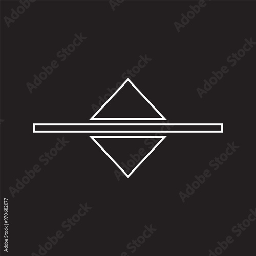 Thickness icon ,  Dimension Symbol .vector illustration. EPS 10/AI