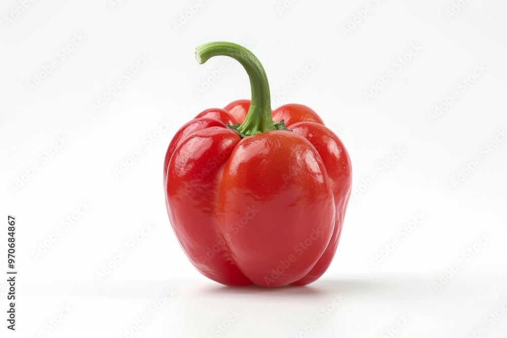A fresh Scotch bonnet isolated on white A fresh Scotch bonnet isolated on white