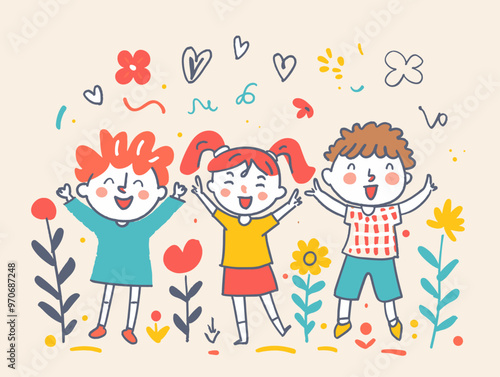Children's Joyful Moments: Capturing the Innocence and Exuberance of Youth