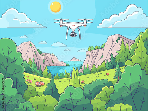 Drone's Gaze: Capturing the Breathtaking Canvas of Nature's Wonders