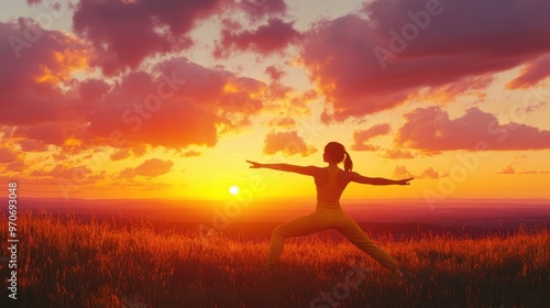 The Sunset Yoga in Nature