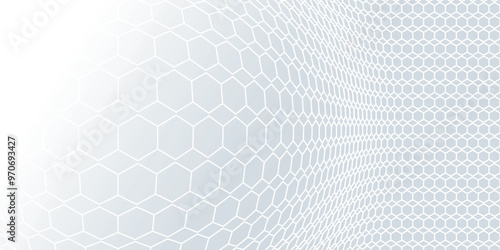 Abstract hexagon cube shape background. Vector banner design. Hexagon pattern. Geometric abstract background, eps10.