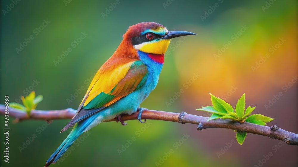 Beautiful colorful bird perched on a branch, Nature, Wildlife, Feathered, Avian, Plumage, Songbird, Perched, Branch Beautiful colorful bird perched on a branch, Nature, Wildlife, Feathered, Avian, Plumage, Songbird, Perched, Branch