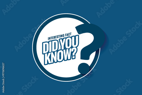vector modern did you know interesting facts background design