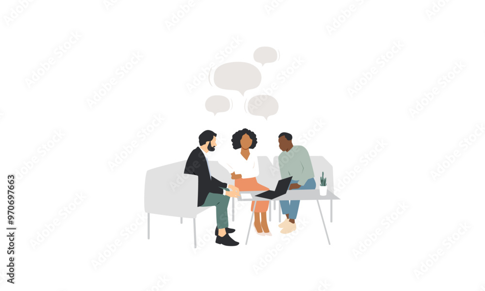 Office concept. Different people work together. Modern design. Office concept. Different people work together. Modern design.