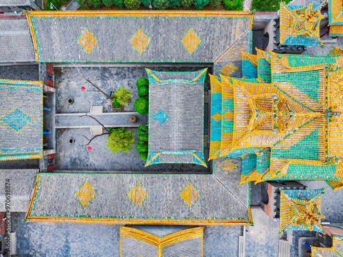 Ancient buildings of Houtu Temple in Jiexiu City, Jincheng, Shanxi photo