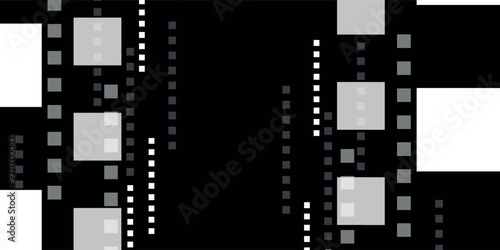 Abstract background with scattered mosaic pieces