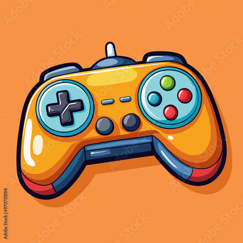 game joystick controller gamepad vector illustration