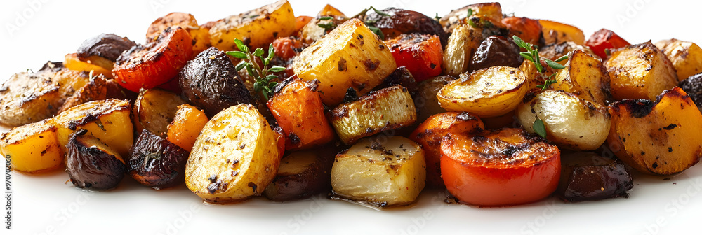 Photo of Roasted Root Vegetables with Thyme: Potatoes, Carrots, Parsnips, and More Photo of Roasted Root Vegetables with Thyme: Potatoes, Carrots, Parsnips, and More