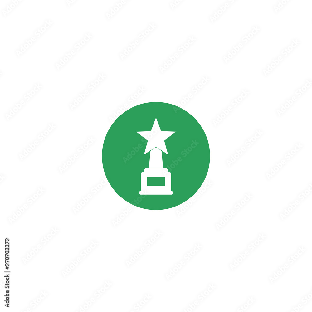 Fototapeta premium Star award icon isolated on transparent background