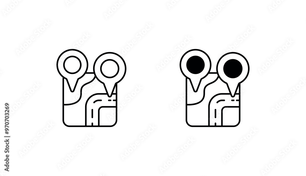 GPS navigation icon design with white background stock illustration GPS navigation icon design with white background stock illustration
