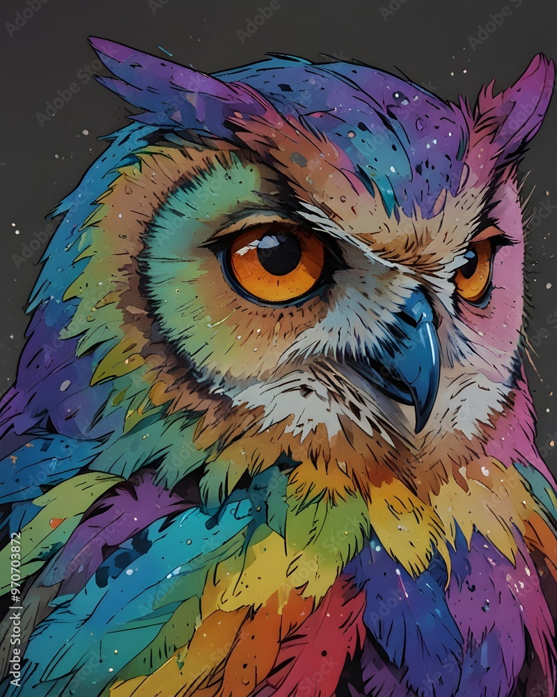 Illustrated Owl Design Illustrated Owl Design