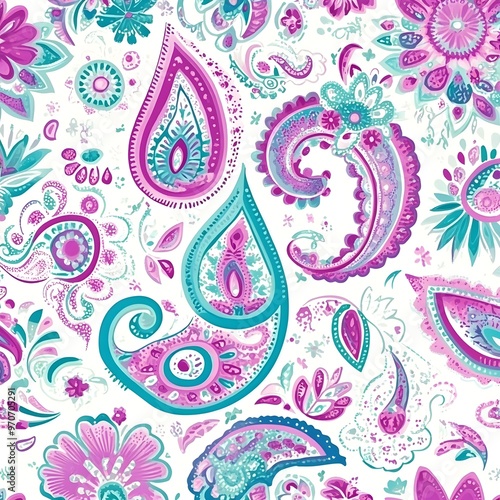 Abstract Floral Seamless Pattern