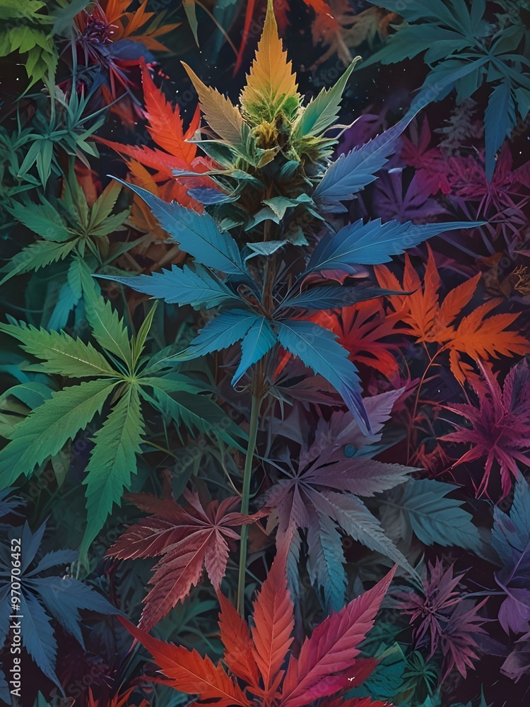 Cannabis Flower and Leaves Cannabis Flower and Leaves