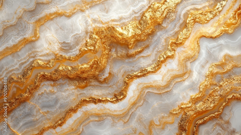 White Marble with Golden Veins Texture Background White Marble with Golden Veins Texture Background
