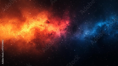 Vivid Cosmic Nebula Generative AI