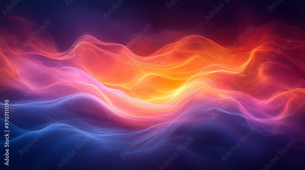 Dynamic Swirling Gradient Waves in Vivid Colors Generative AI Dynamic Swirling Gradient Waves in Vivid Colors Generative AI