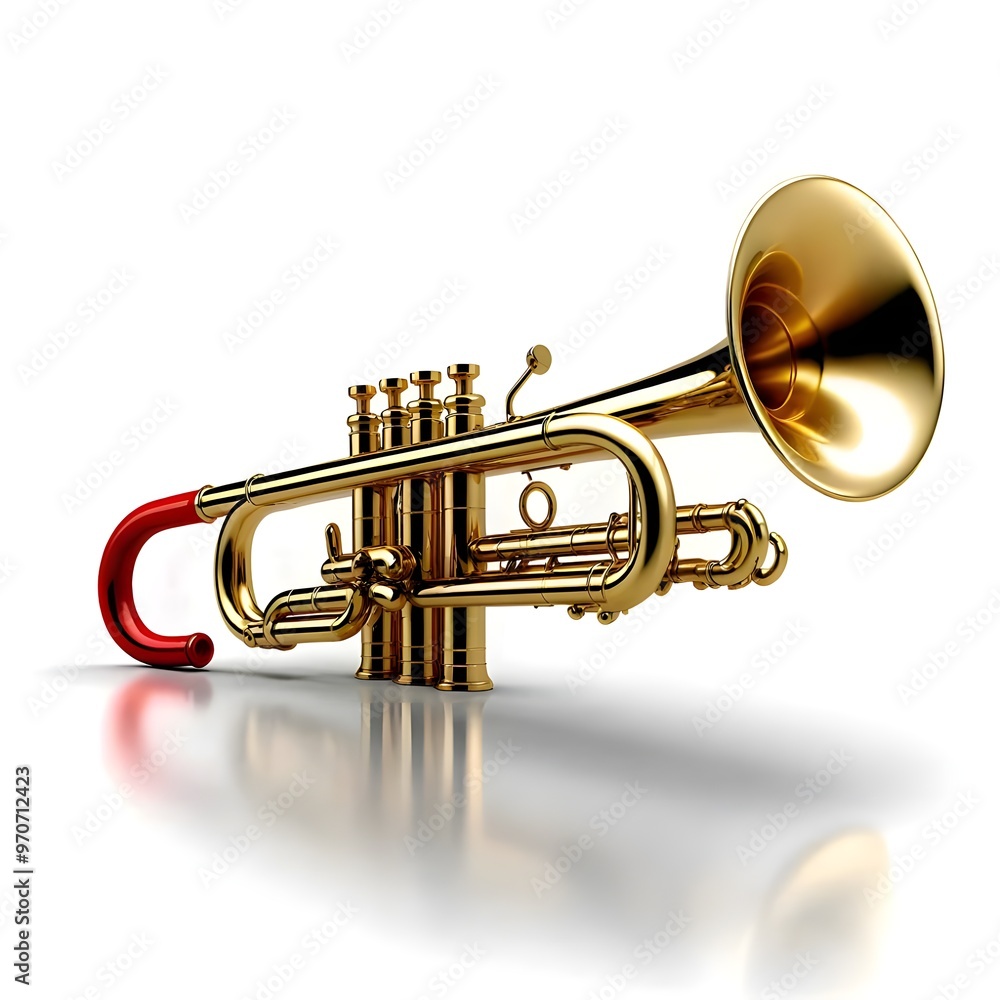 Naklejka premium Trumpet PNG Image - High-Quality Transparent Background