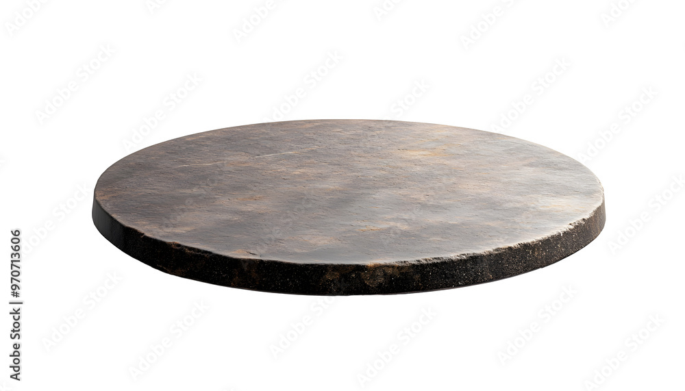 round stone plate isolated on white background round stone plate isolated on white background