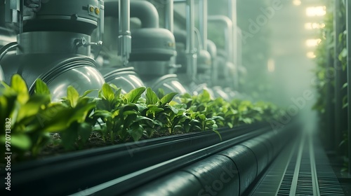 Futuristic Bioreactor Plant...