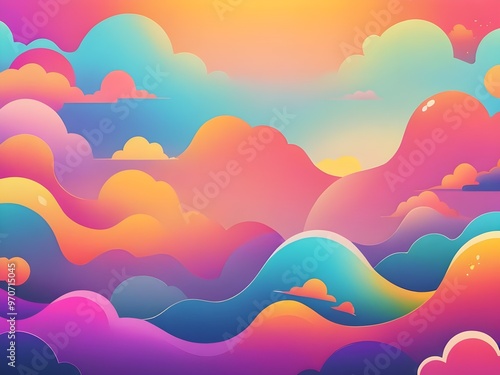 Cute colorful abstract background