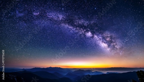 Breathtaking Starry Night Over the Horizon