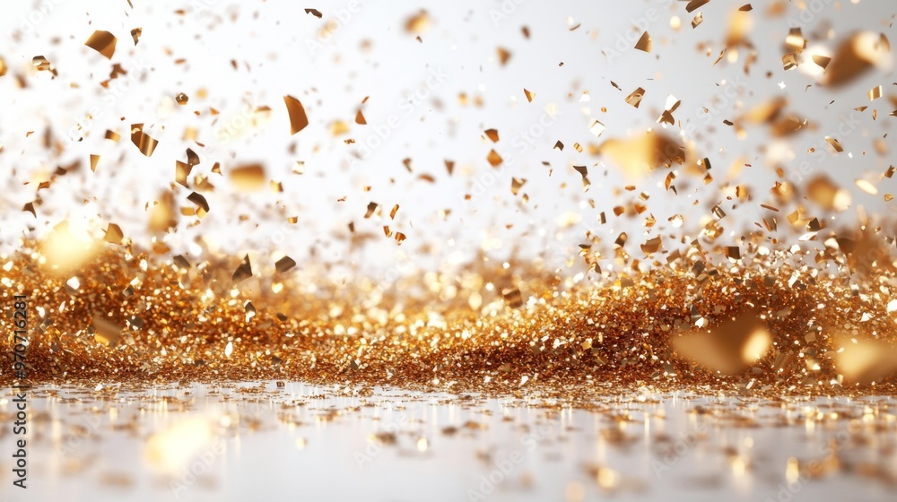Golden Glitter Explosion Generative AI Golden Glitter Explosion Generative AI