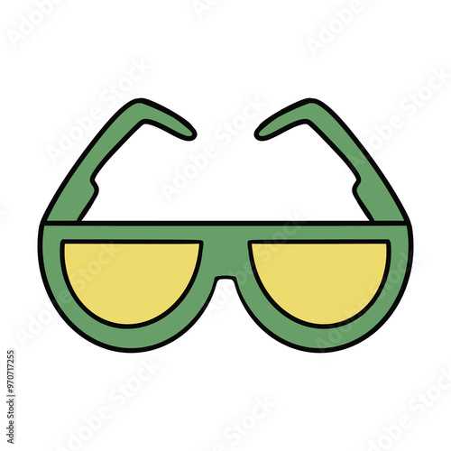 Summer Beach Sea Ocean Illustration Vintage Design Flat Vector