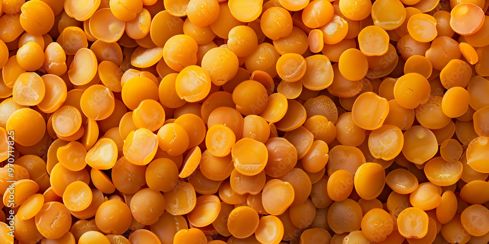 Red Split Lentils Texture Photo - Background Red Split Lentils Texture Photo - Background