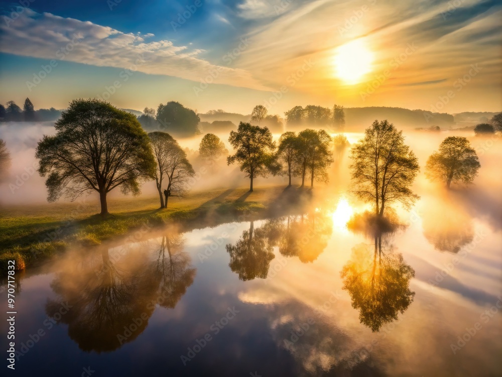 Obraz premium Misty Morning Shadows