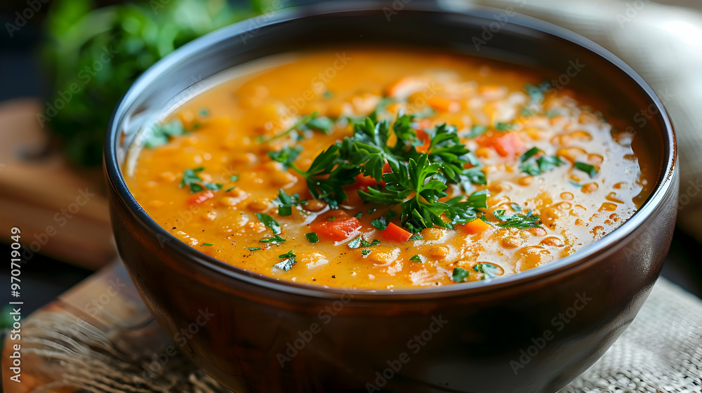 Hearty Lentil Soup Photo - Delicious and Healthy Meal Hearty Lentil Soup Photo - Delicious and Healthy Meal