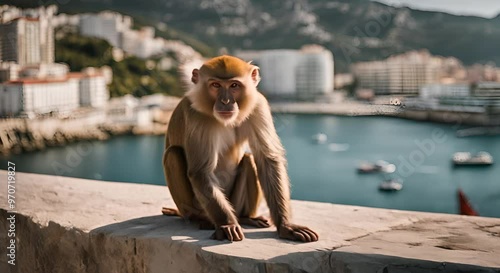 Monkeys in Gibraltar.