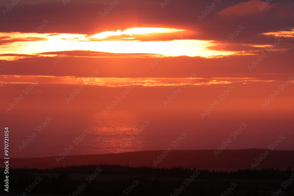 Sunset on the coast of the Avalon Peninsula in Newfoundland, Canada Sunset on the coast of the Avalon Peninsula in Newfoundland, Canada