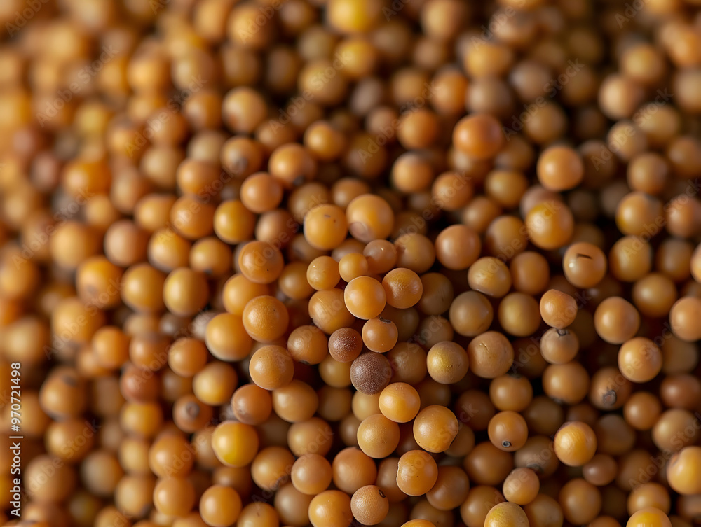 Macro Photo of Mustard Seeds: A Textural Delight Macro Photo of Mustard Seeds: A Textural Delight