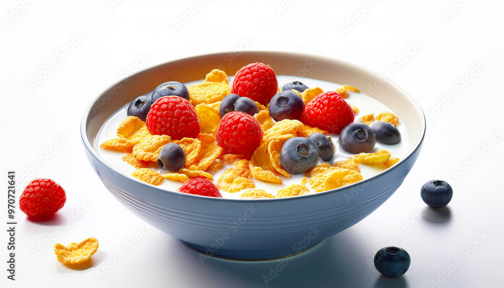 Bowl of cereal with berries Bowl of cereal with berries