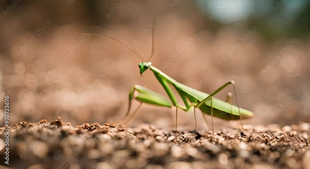 Green praying mantis.