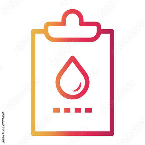 report Line Gradient Icon