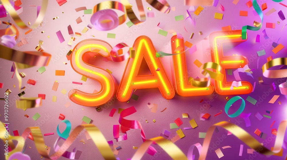 Vibrant sale banner, Vibrant sale banner,