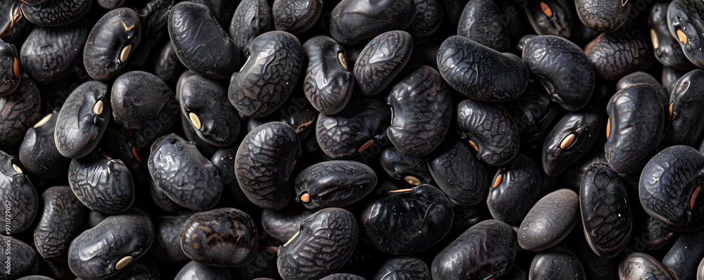 Photo of Black Beans Texture, Black Bean Background Photo of Black Beans Texture, Black Bean Background