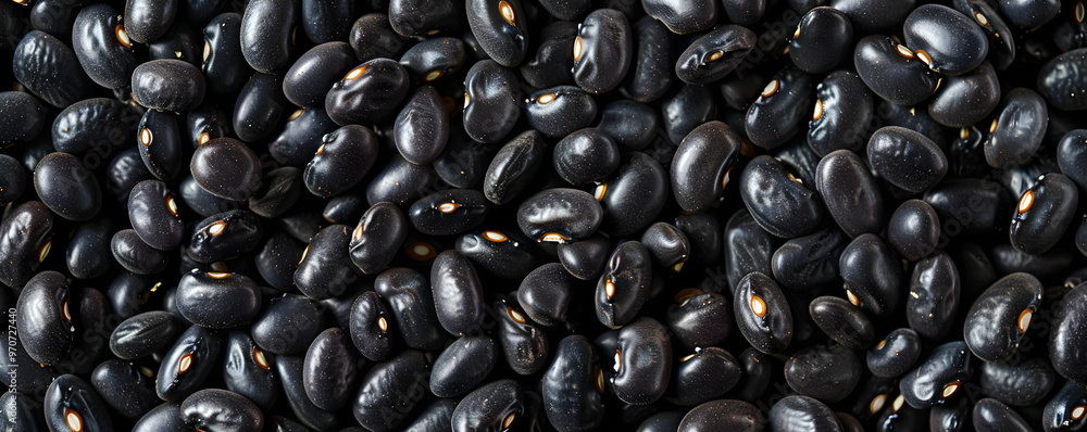 Photo of Black Beans - Close Up View Photo of Black Beans - Close Up View