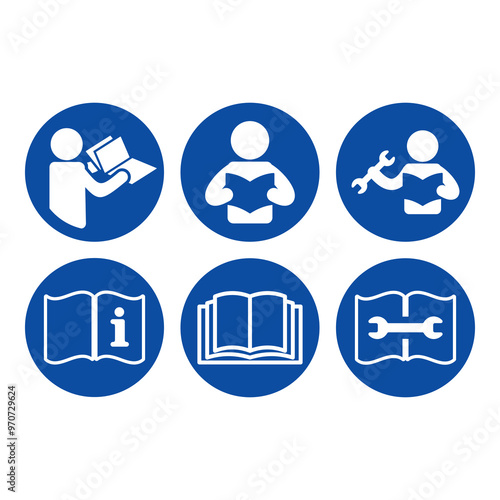 Refer to instruction manual flat symbol
