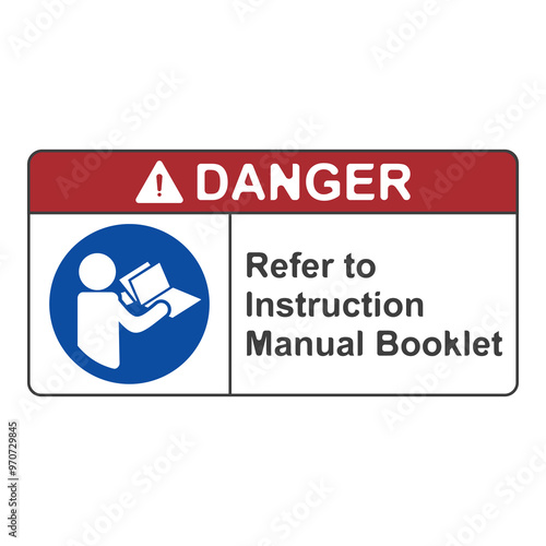 Refer to instruction manual flat symbol
