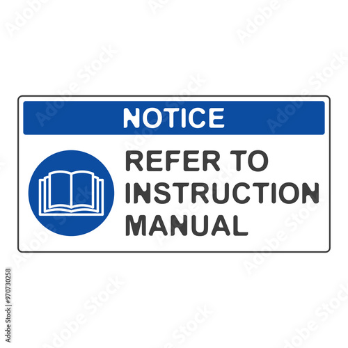 Refer to instruction manual flat symbol