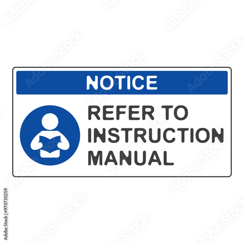 Refer to instruction manual flat symbol