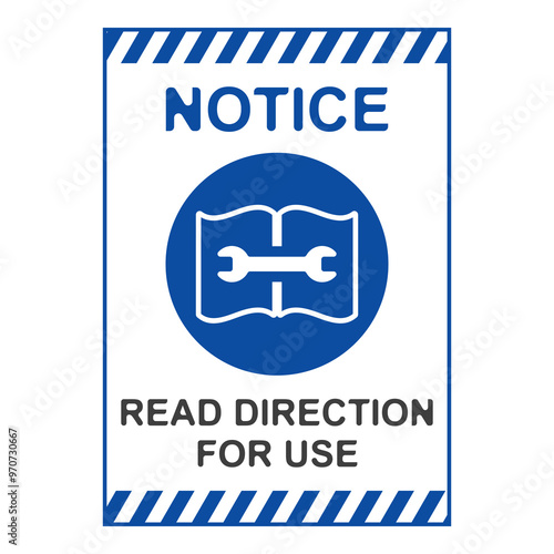 Refer to instruction manual flat symbol
