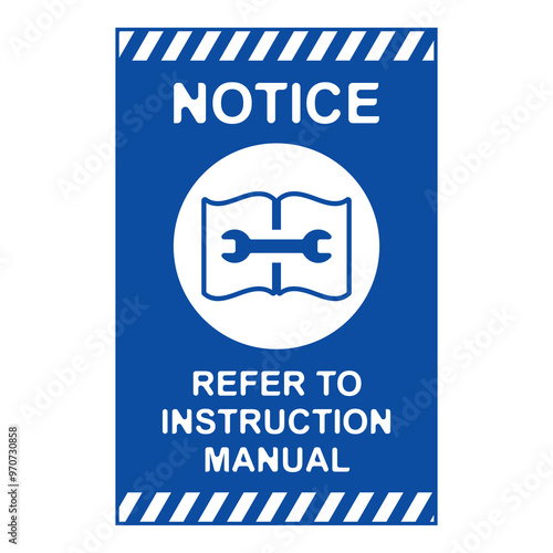 Refer to instruction manual flat symbol