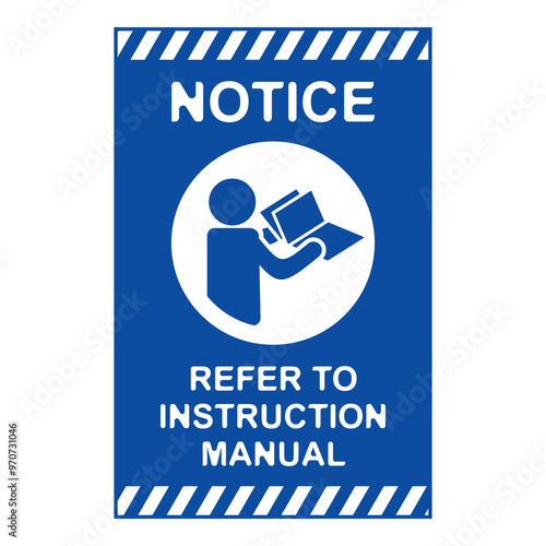 Refer to instruction manual flat symbol