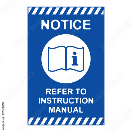 Refer to instruction manual flat symbol